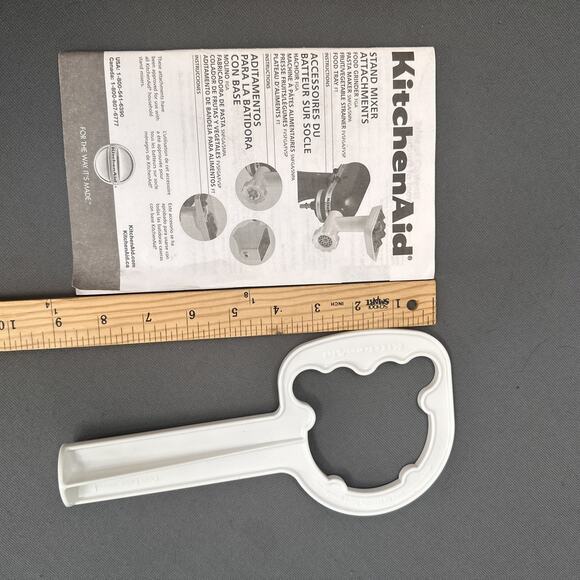 KitchenAid FGA Food Grinder Replacement Parts Cap Wrench Food Pusher Manual - Picture 12 of 14